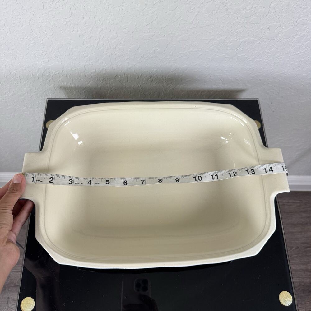 Emile Henry France Dark Blue 15” Baker, Casserole Dish Made for Williams-Sonoma - Picture 15 of 16